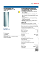Product informatie BOSCH koelkast rvs KGF39PIDP