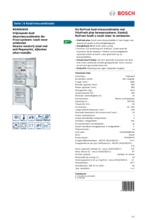 Product informatie BOSCH koelkast rvs KGN36AI45