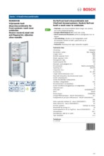 Product informatie BOSCH koelkast rvs KGN36VI35