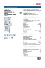 Product informatie BOSCH koelkast rvs KGN36XI42
