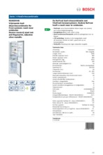 Product informatie BOSCH koelkast rvs KGN39VI45
