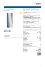 Product informatie BOSCH koelkast rvs KGN49AIDP