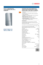Product informatie BOSCH koelkast rvs KGN864IFA