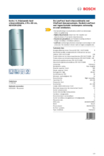 Product informatie BOSCH koelkast rvs KGV33VLEAS