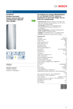 Product informatie BOSCH koelkast rvs KSF36PI3P