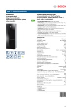Product informatie BOSCH koelkast zwart KGN49SB31