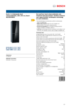 Product informatie BOSCH koelkast zwart KGV36VBEAS