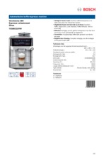 Product informatie BOSCH koffiemachine TES60321RW