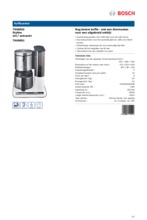 Product informatie BOSCH koffiemachine TKA8651
