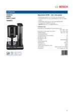 Product informatie BOSCH koffiemachine zwart TKA8013