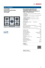 Product informatie BOSCH kookplaat inbouw PCR7A5C90N