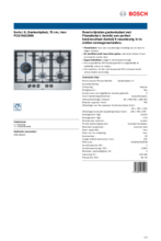 Product informatie BOSCH kookplaat inbouw PCS7A5C90N