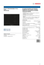 Product informatie BOSCH kookplaat inbouw inductie PVS775FC5E
