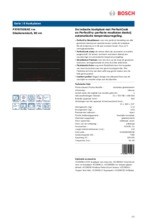 Product informatie BOSCH kookplaat inductie PXY875DE4E