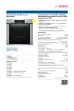 Product informatie BOSCH oven inbouw roestvrij staal HBG378TS0