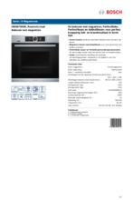 Product informatie BOSCH oven met magnetron inbouw HNG6764S6