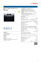 Product informatie BOSCH oven rvs inbouw CBG675BS3
