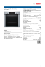 Product informatie BOSCH oven rvs inbouw HBA334BS0