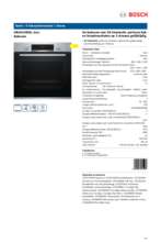 Product informatie BOSCH oven rvs inbouw HBA513BS0