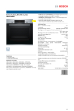 Product informatie BOSCH oven rvs inbouw HBA534BS0