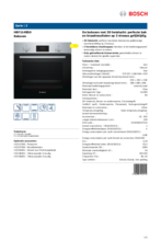 Product informatie BOSCH oven rvs inbouw HBF114BS0