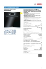 Product informatie BOSCH oven rvs inbouw HBG34B150