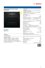 Product informatie BOSCH oven zwart inbouw HBA578BB0