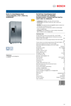 Product informatie BOSCH side-by-side koelkast rvs KAD93AIEP