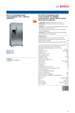 Product informatie BOSCH side-by-side koelkast rvs KAD93VIFP