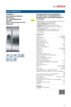 Product informatie BOSCH side-by-side koelkast rvs KAG90AI20