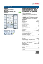 Product informatie BOSCH side-by-side koelkast rvs KAN92VI35