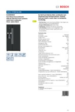 Product informatie BOSCH side-by-side koelkast zwart KAD90VB20