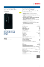 Product informatie BOSCH side-by-side koelkast zwart KAD93VBFP