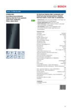 Product informatie BOSCH side-by-side koelkast zwart KAN92LB35