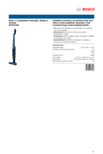 Product informatie BOSCH stofzuiger blauw BCHF216S