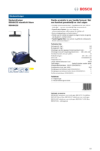 Product informatie BOSCH stofzuiger blauw BSG6A232
