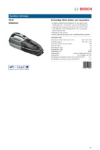 Product informatie BOSCH stofzuiger zilver BHN20110