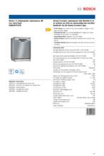 Product informatie BOSCH vaatwasser SMS4HTI37E