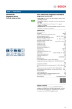 Product informatie BOSCH vaatwasser inbouw SBV46IX10N