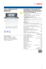 Product informatie BOSCH vaatwasser inbouw SMH4HCX48E