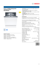 Product informatie BOSCH vaatwasser inbouw SMV4HDX52E