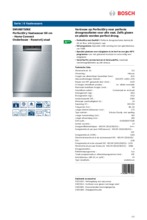Product informatie BOSCH vaatwasser onderbouw rvs SMU68TS06E
