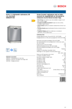 Product informatie BOSCH vaatwasser rvs-look SMS2HTI72E