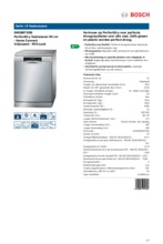 Product informatie BOSCH vaatwasser rvs-look SMS88TI36E