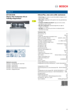 Product informatie BOSCH vaatwasser smal SPV25CX03E