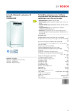 Product informatie BOSCH vaatwasser smal vrijstaande SPS6ZMW35E