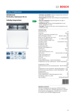 Product informatie BOSCH vaatwasser verhoogd SBV68IX01N
