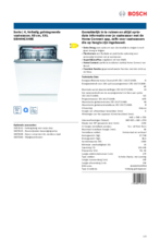 Product informatie BOSCH vaatwasser verhoogd inbouw SBH4HCX48E