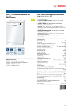 Product informatie BOSCH vaatwasser vrijstaand SMS25DW00E