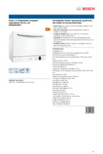 Product informatie BOSCH vaatwasser vrijstaand compact SKS62E32EU